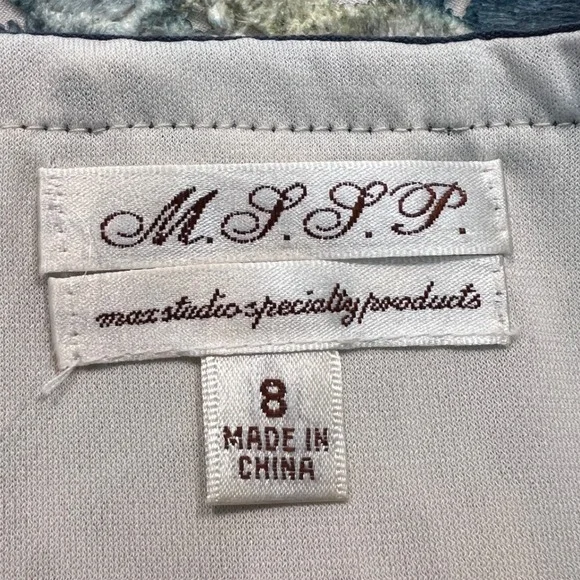 MSSP Max Studio Specialty Products Women's Lace Overlay Skirt Size 8 – Floral‎ - Picture 4 of 6